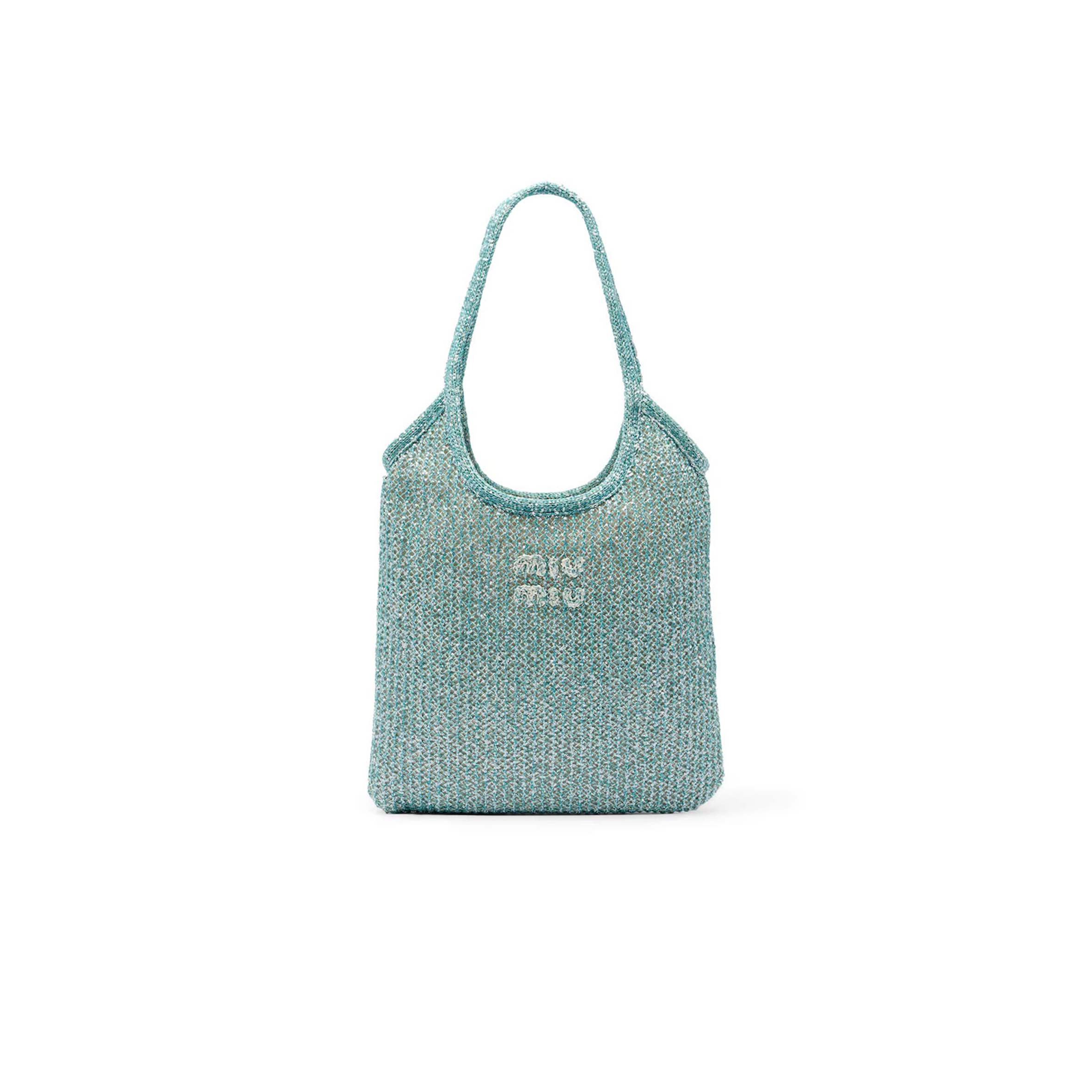 MIU MIU IVY SEQUINED MESH TOTE BAG 5BG231 (40*35cm)